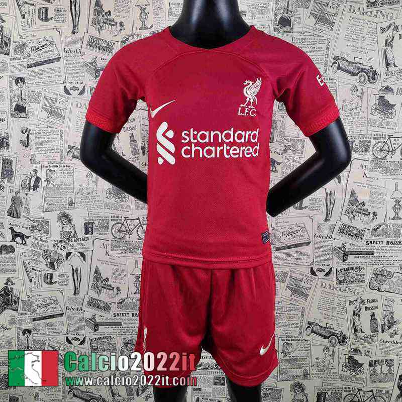 Liverpool Maglia Calcio Prima Versione Trapelata Bambini 2022 2023