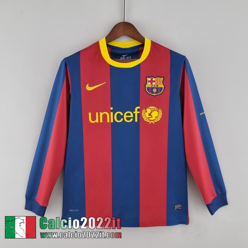 Barcellona Maglia Calcio Prima Manica lunga Uomo 2006 FG136