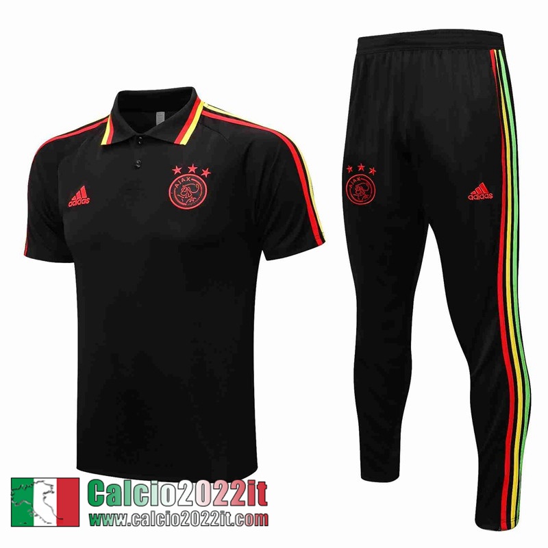 AJAX Polo Nero Uomo 2021 2022 PL403