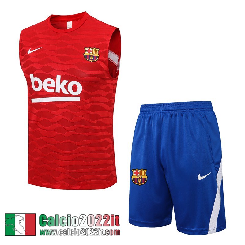 Barcellona Senza maniche rosso Uomo 2021 2022 PL424