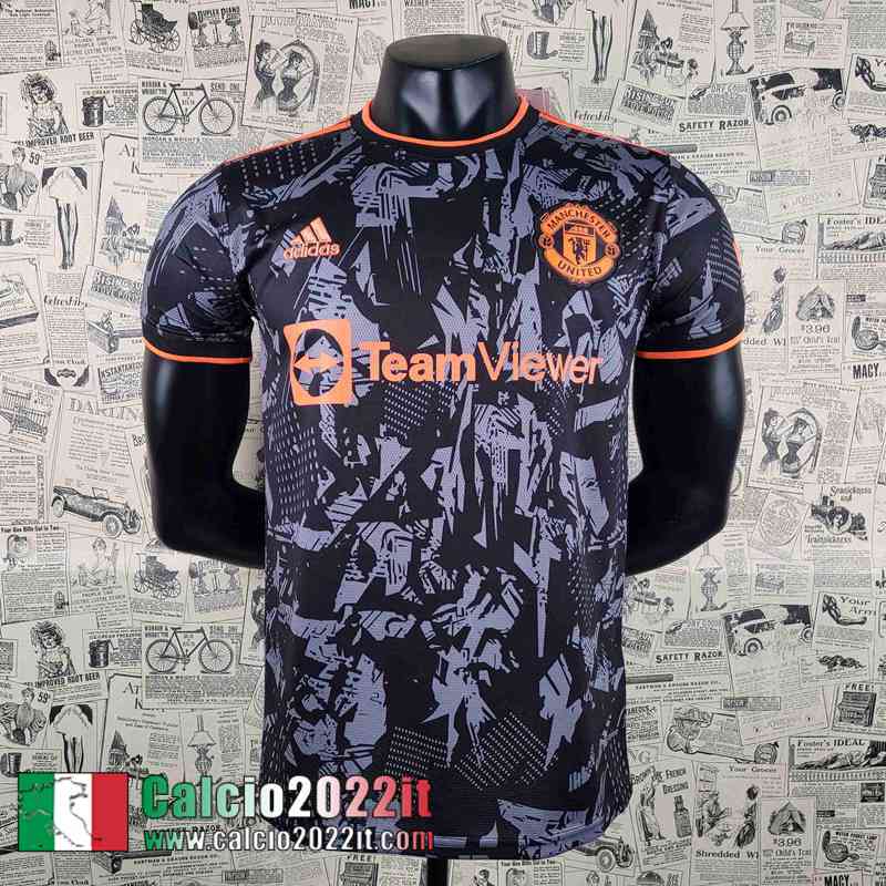 Manchester United T-Shirt Nero Uomo 22 23 PL353