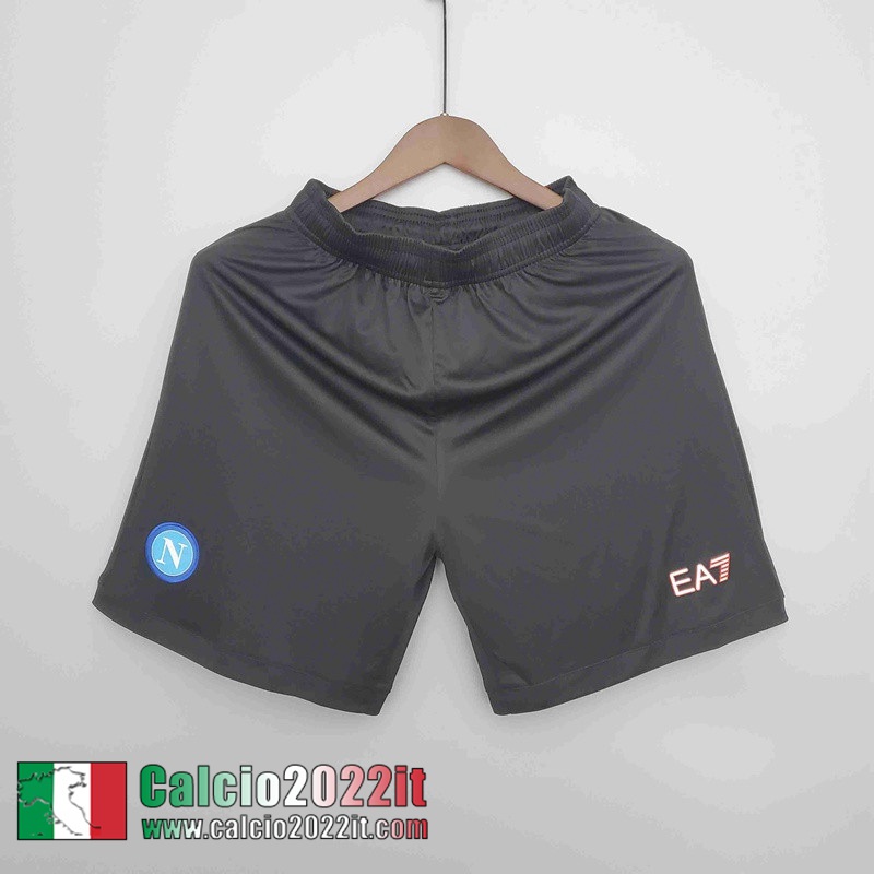 Napoli Pantaloncini Calcio Nero Uomo 2021 2022 DK117