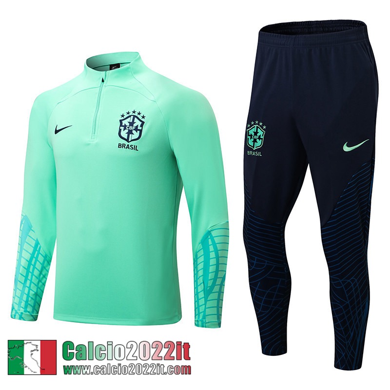 Brasile Tute Calcio verde Uomo 2022 2023 TG244