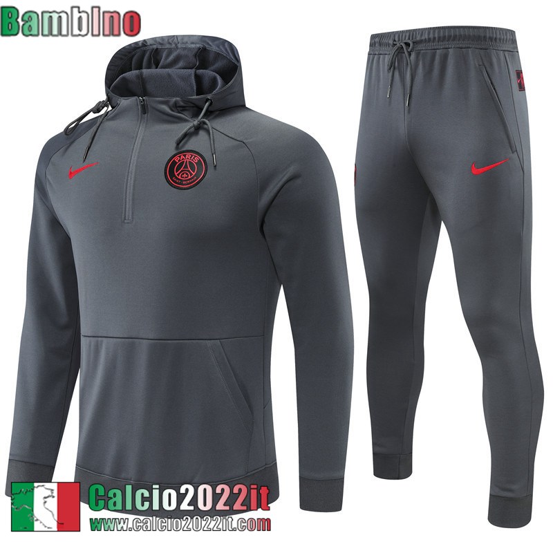 PSG Felpa Sportswear grigio Bambini 2022 2023 TK258