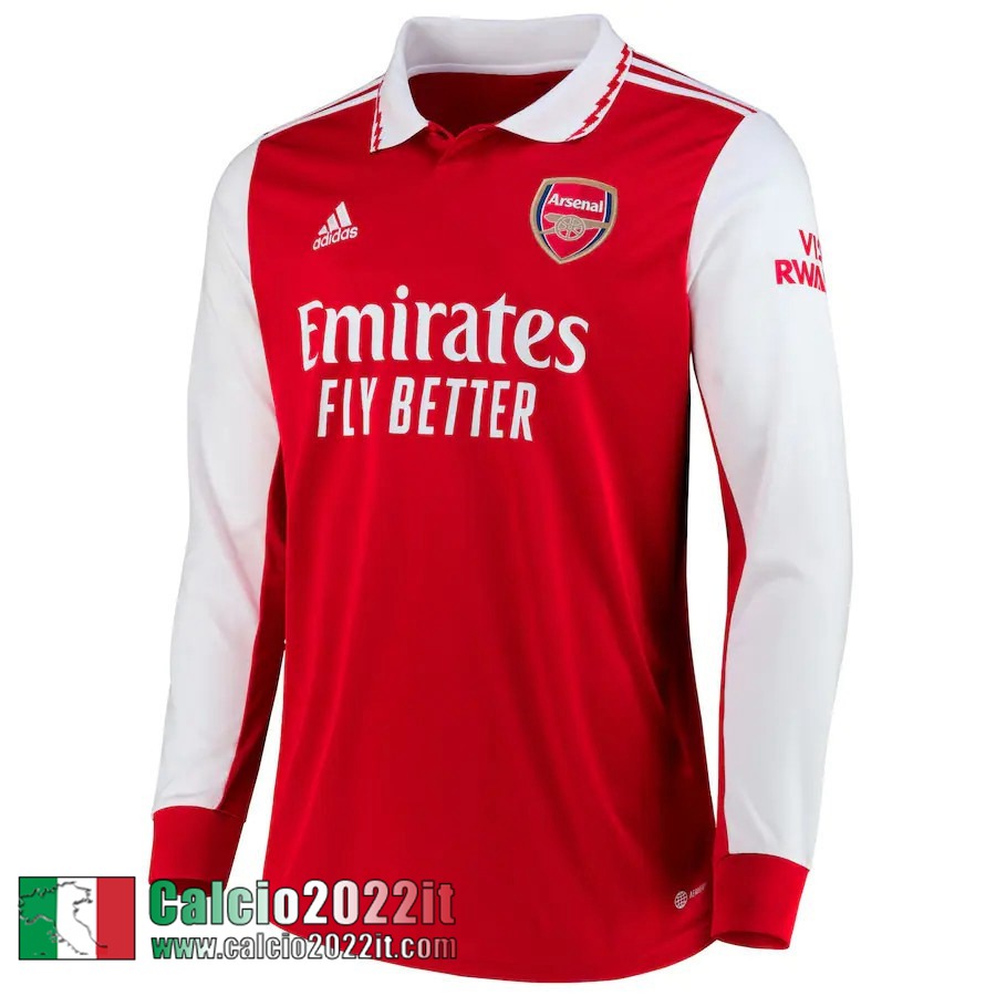 Arsenal Maglia Calcio Manga Larga Prima Uomo 2022 2023