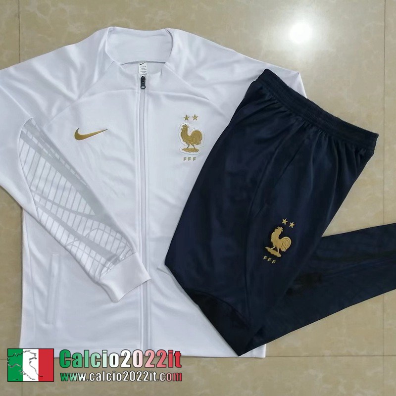 Francia Full Zip Giacca Bianco Uomo 2022 2023 JK412