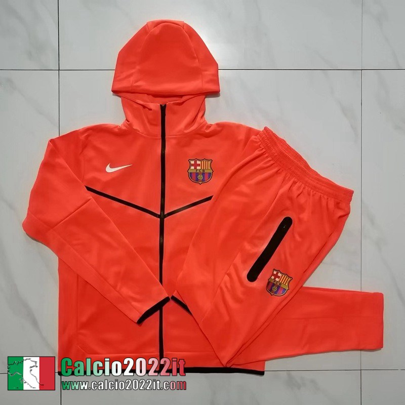 Barcellona Full Zip Hoodie - Giacca arancia Uomo 2022 2023 JK422