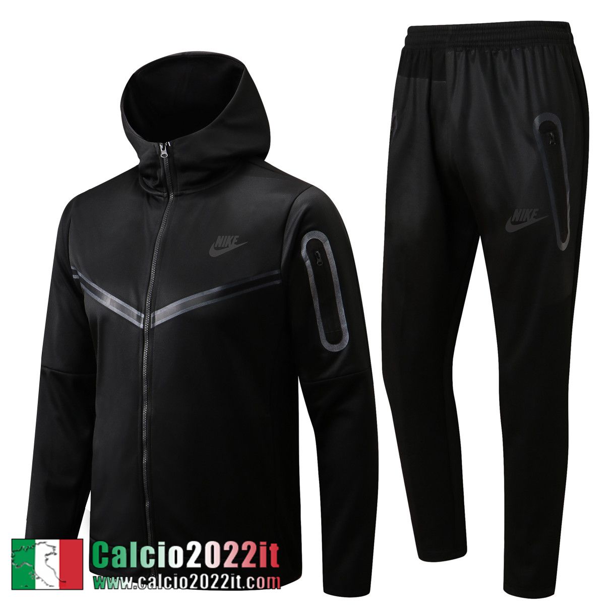 Sport Full Zip Hoodie - Giacca Nero Uomo 2022 2023 JK431