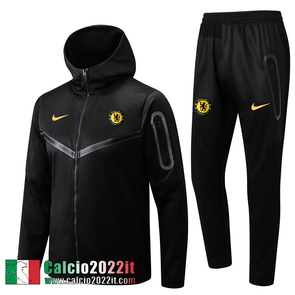 Chelsea Full Zip Hoodie - Giacca Nero Uomo 2022 2023 JK433