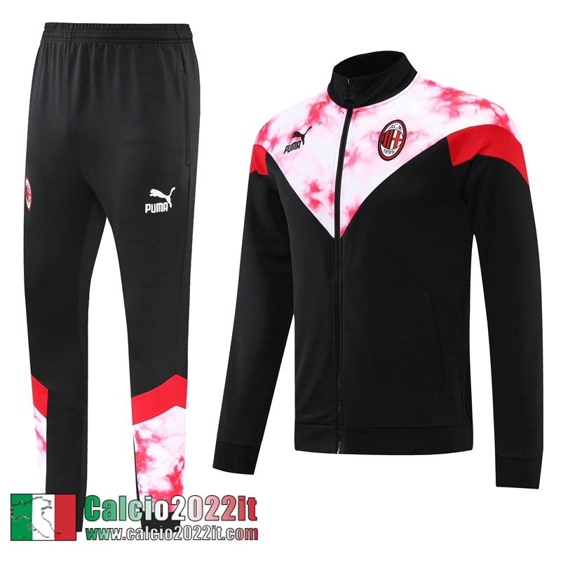 AC Milan Full Zip Giacca Nero Uomo 2022 2023 JK394