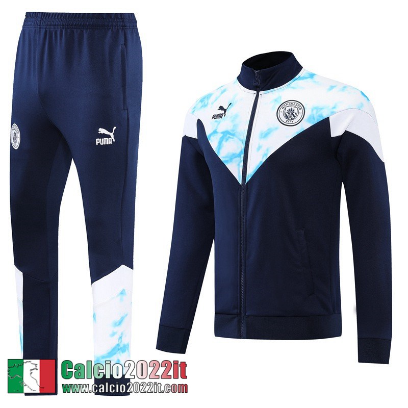 Manchester City Full Zip Giacca blu Uomo 2022 2023 JK396