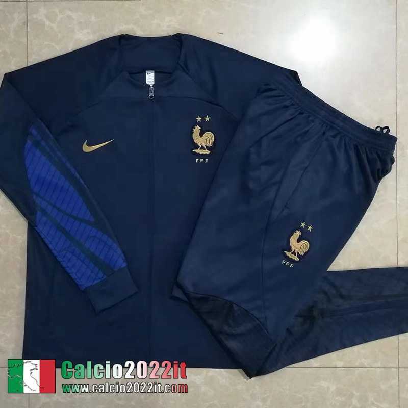 Francia Full Zip Giacca blu Uomo 2022 2023 JK405