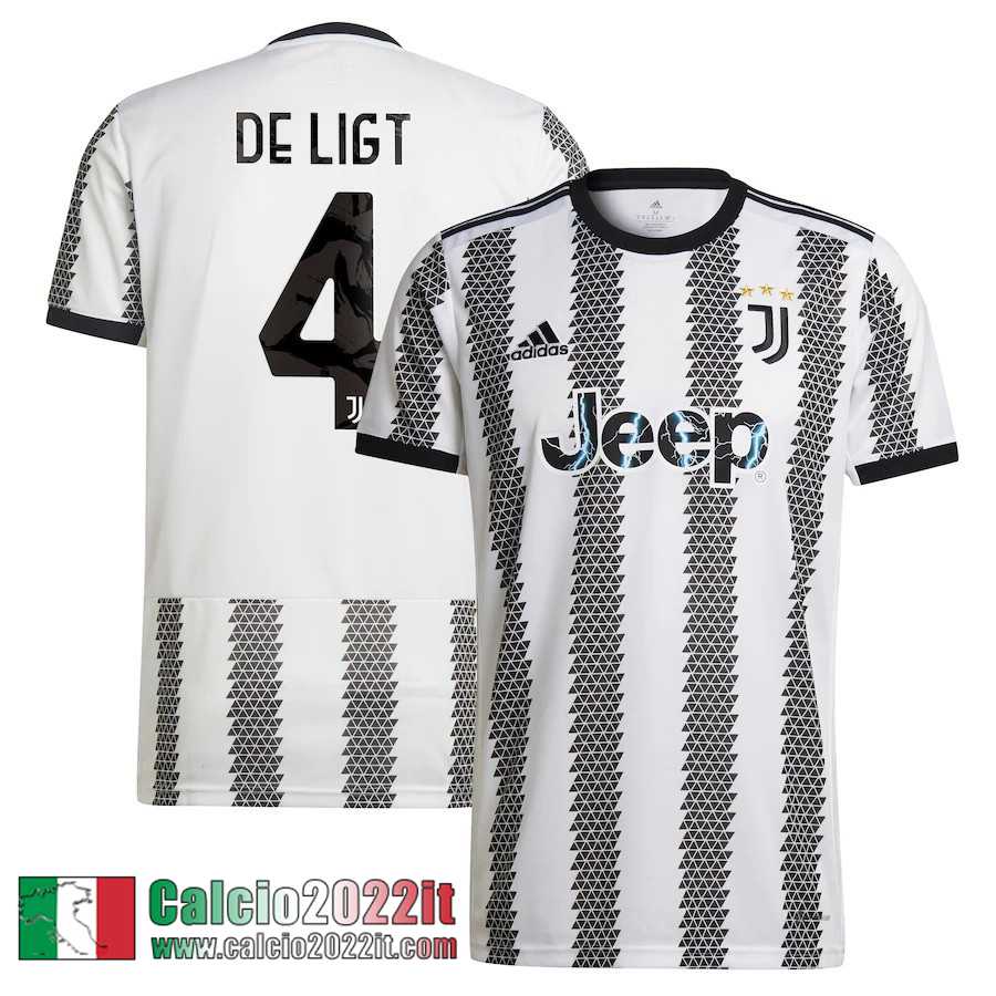 Juventus Maglia Calcio Prima Uomo 2022 2023 De Ligt 4