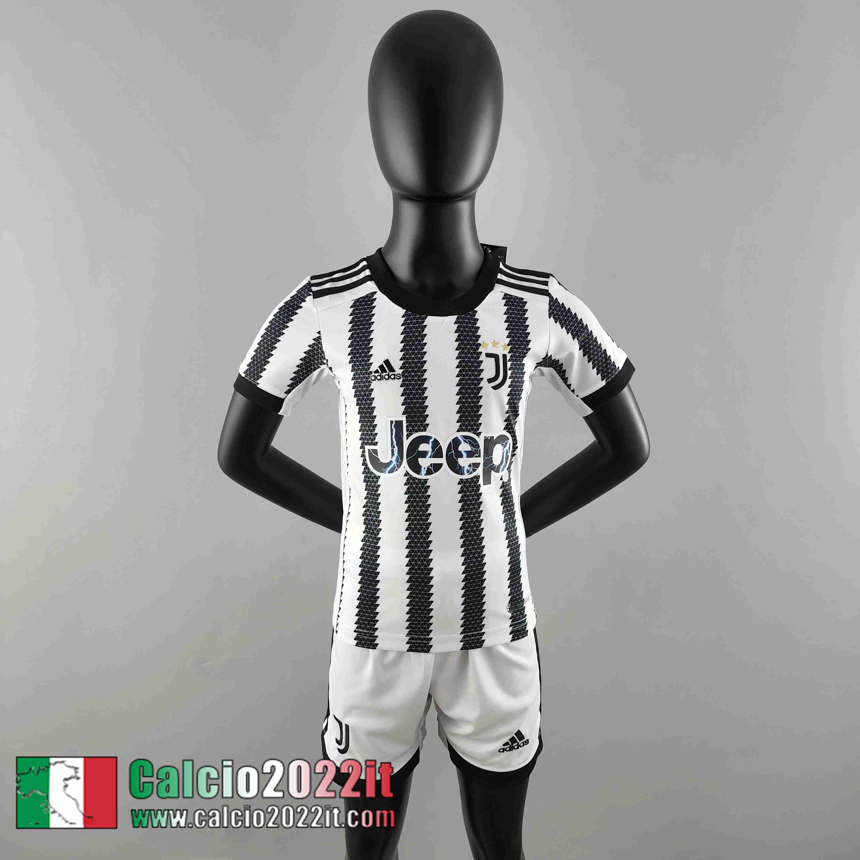 Juventus Maglia Calcio Prima Bambini 2022 2023