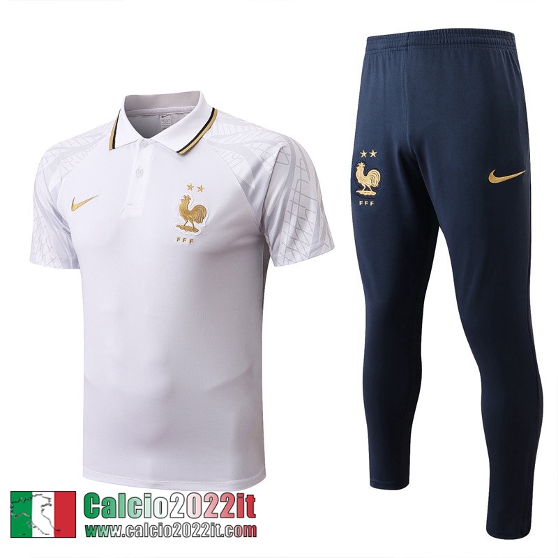 Francia Polo Bianco Uomo 2022 2023 PL569