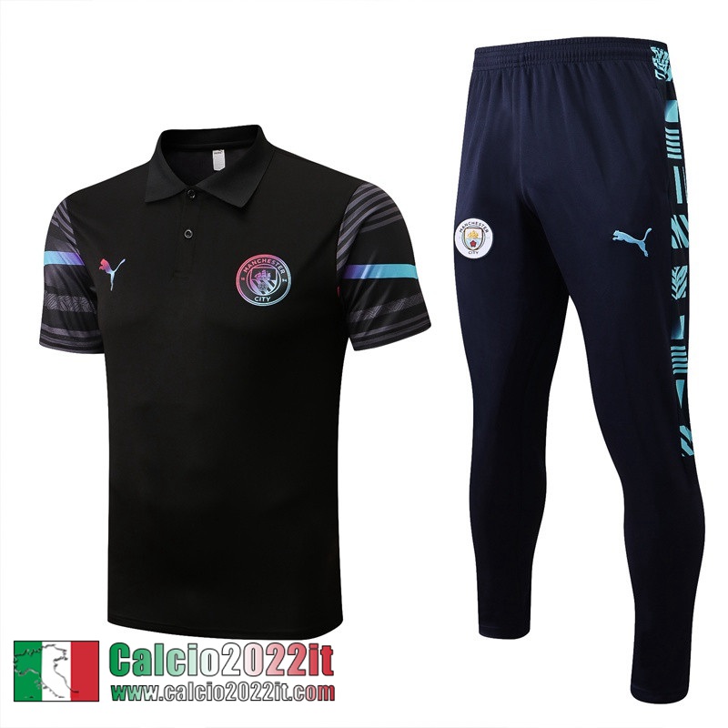 Manchester City Polo Nero Uomo 2022 2023 PL576