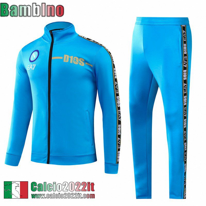 Napoli Full Zip Giacca blu Bambini 2022 2023 TK290