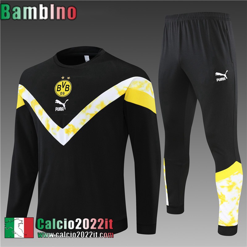 Dortmund Tute Calcio Nero Bambini 2022 2023 TK302