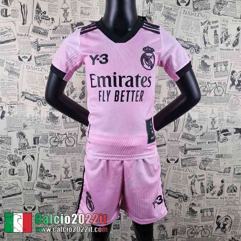 Real Madrid Maglia Calcio Y-3 rosa Bambini 2022 2023 AK17