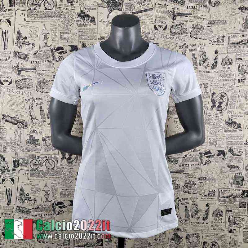 Inghilterra Maglia Calcio Coppa del Mondo Bianco Donna 2022 2023 AW14