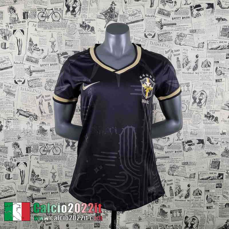 Brasile Maglia Calcio Nero Donna 2022 2023 AW16