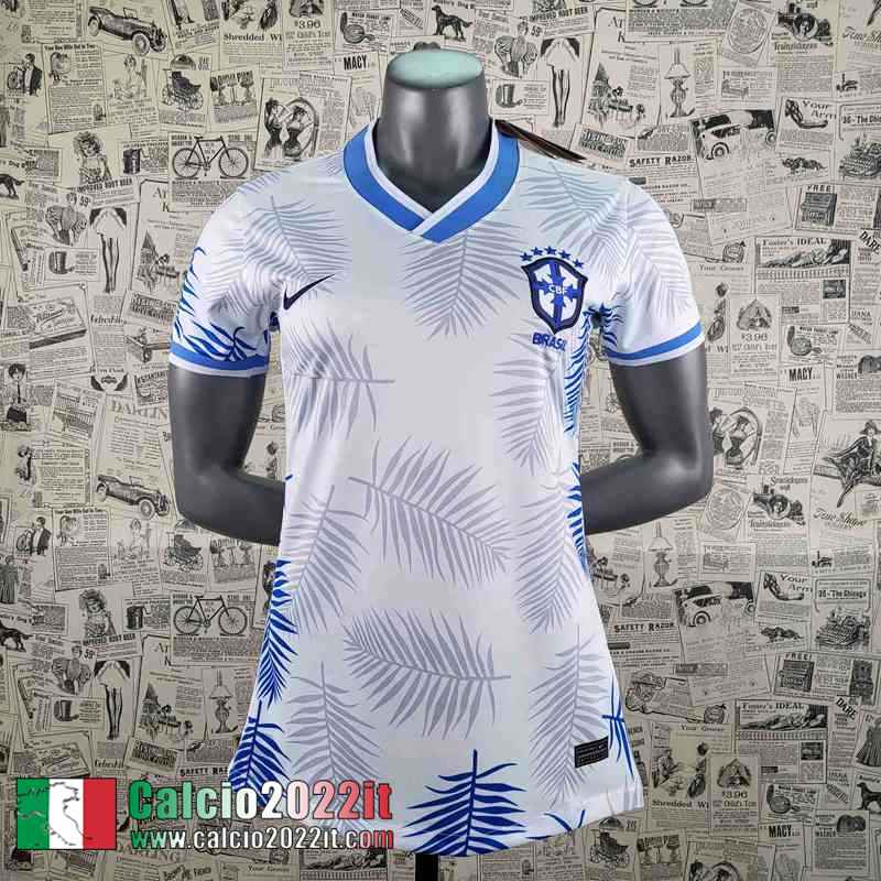 Brasile Maglia Calcio Bianco Donna 2022 2023 AW31