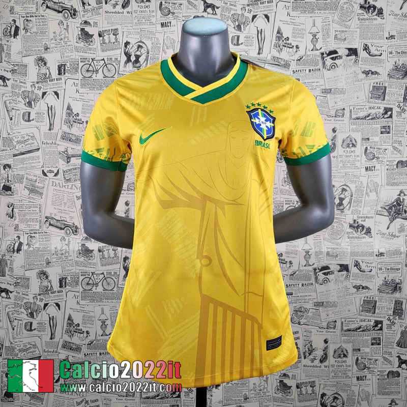 Brasile Maglia Calcio Giallo Donna 2022 2023 AW32