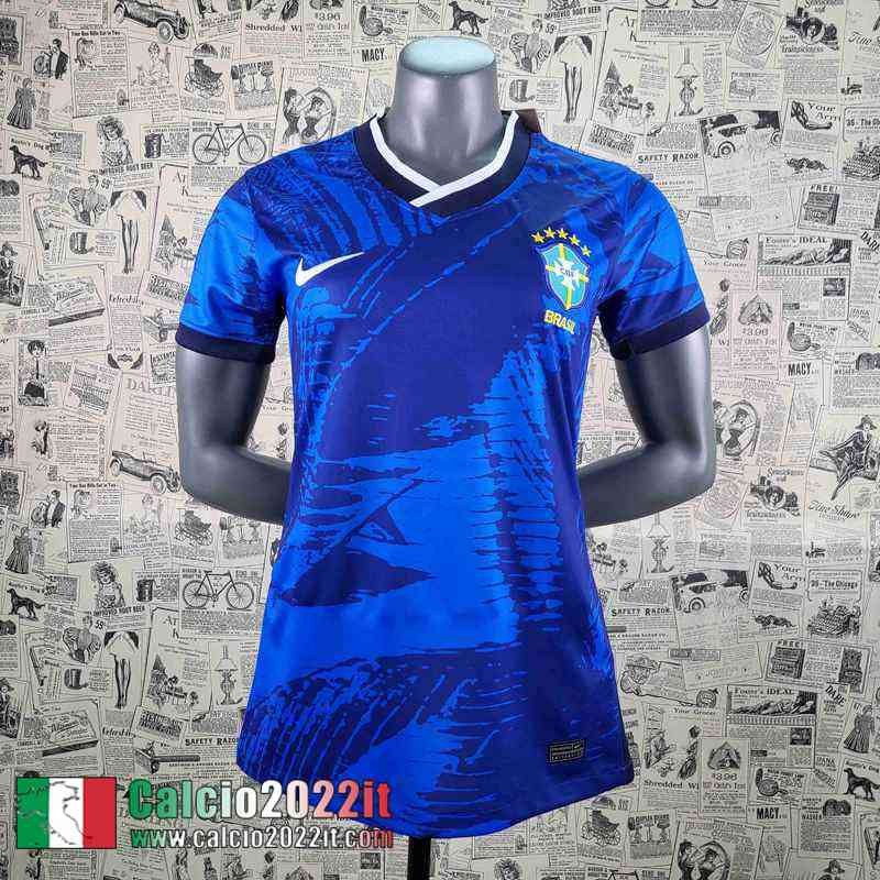 Brasile Maglia Calcio Blu Donna 2022 2023 AW34