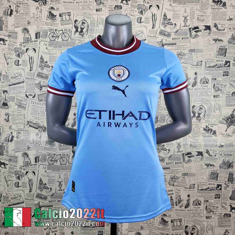 Manchester City Maglia Calcio Prima Donna 2022 2023 AW37