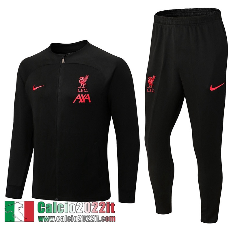 Liverpool Full Zip Giacca Nero Uomo 2022 2023 JK501