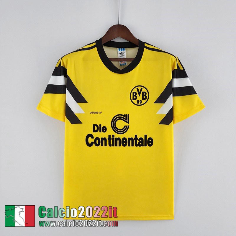 Dortmund Retro Maglia Calcio Prima Uomo 1989 FG195