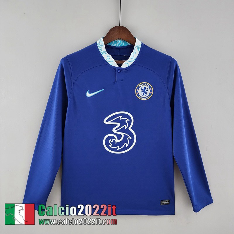 Chelsea Maglia Calcio Prima Uomo Manga Larga 2022 2023 KL03