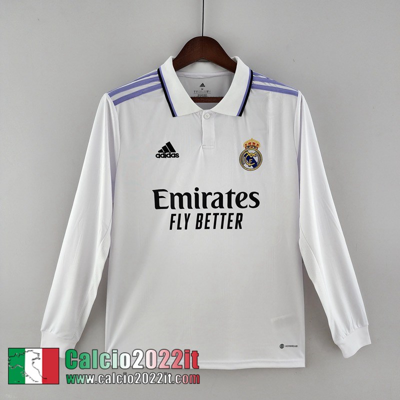 Real Madrid Maglia Calcio Prima Uomo Manga Larga 2022 2023 KL04