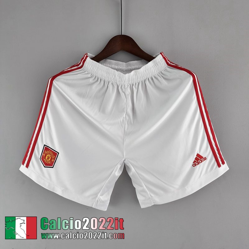 Manchester United Pantaloncini Calcio Bianco Uomo 2022 2023 DK183