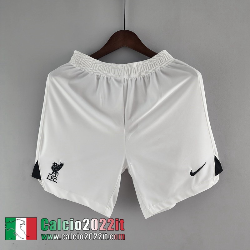 Liverpool Pantaloncini Calcio Bianco Uomo 2022 2023 DK188