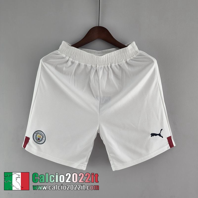 Manchester City Pantaloncini Calcio Bianco Uomo 2022 2023 DK189