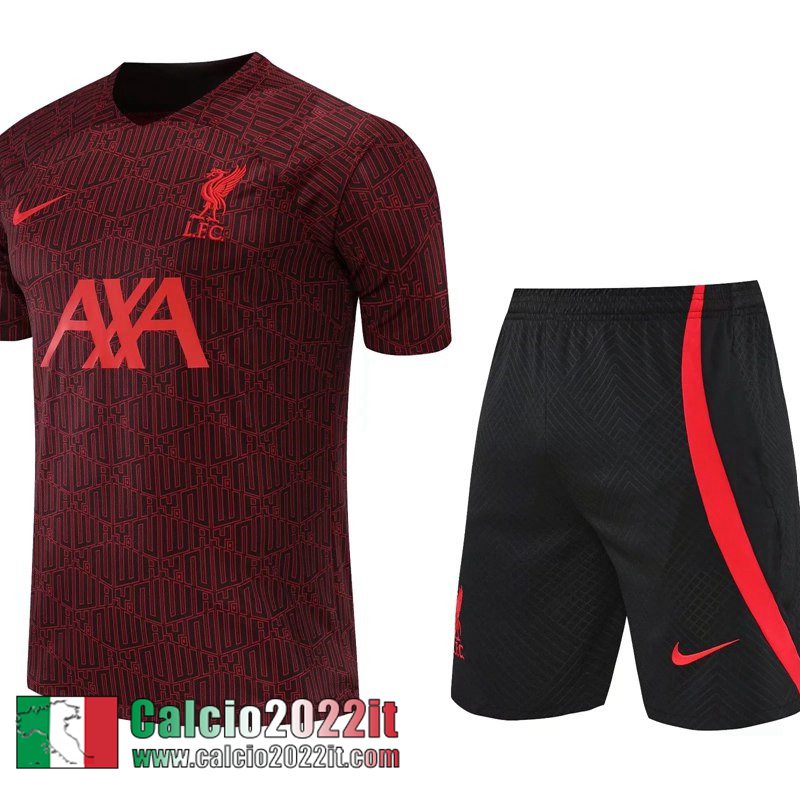 Liverpool Tute Calcio T Shirt rosso Uomo 2022 2023 TG407