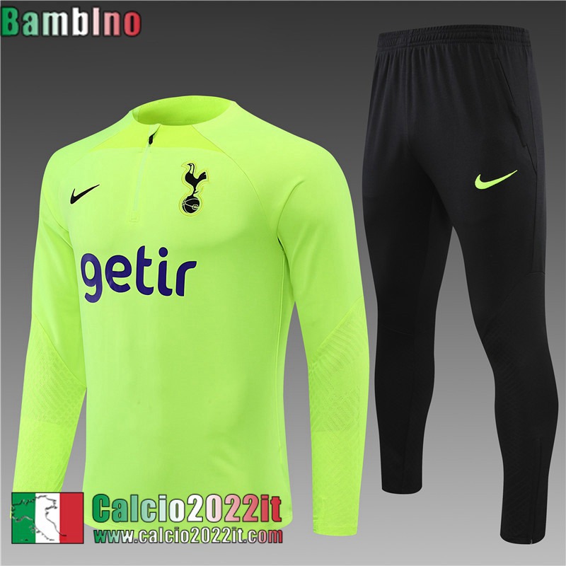 Tottenham Tute Calcio verde Bambini 2022 2023 TK336