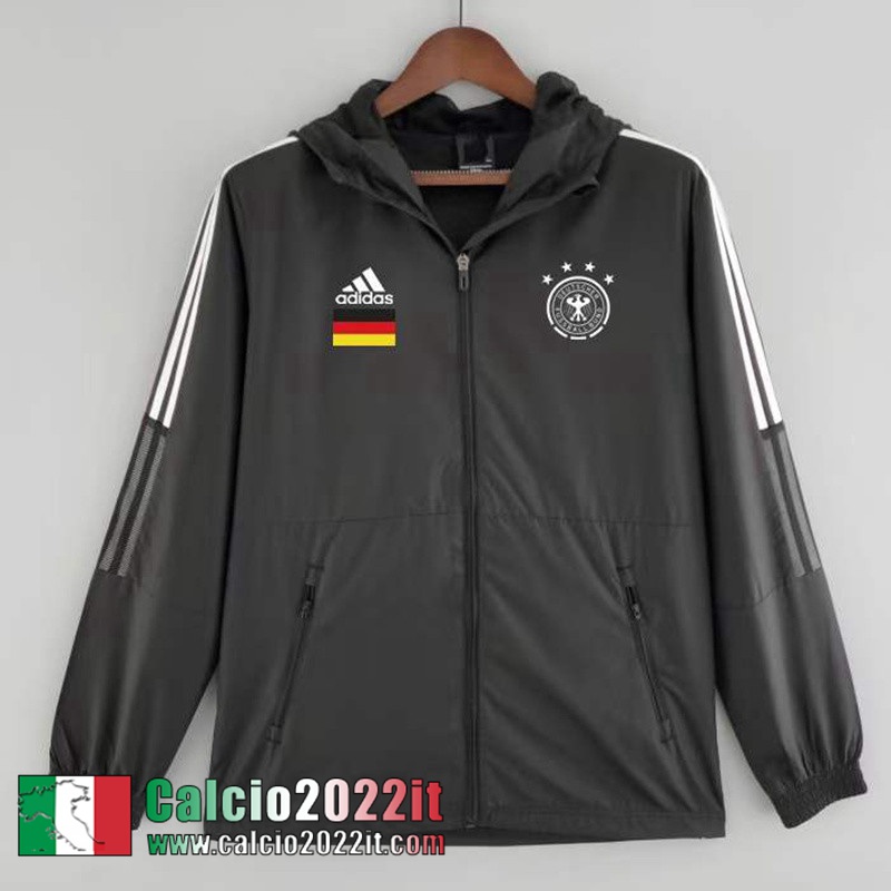 Germania Giacca a vento Cappuccio Nero Uomo 2022 2023 WK101