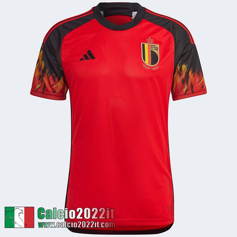 Belgio Maglia Calcio Prima Uomo Coppa del Mondo 2022