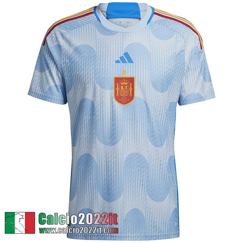 Spagna Maglia Calcio Seconda Uomo Coppa del Mondo 2022