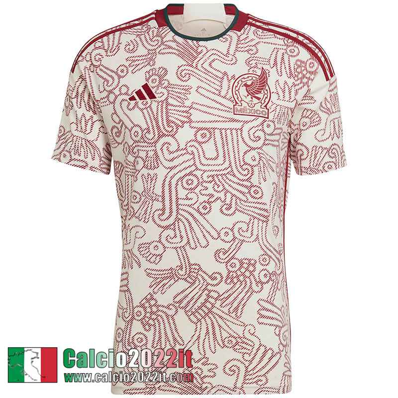 Messico Maglia Calcio Seconda Uomo Coppa del Mondo 2022