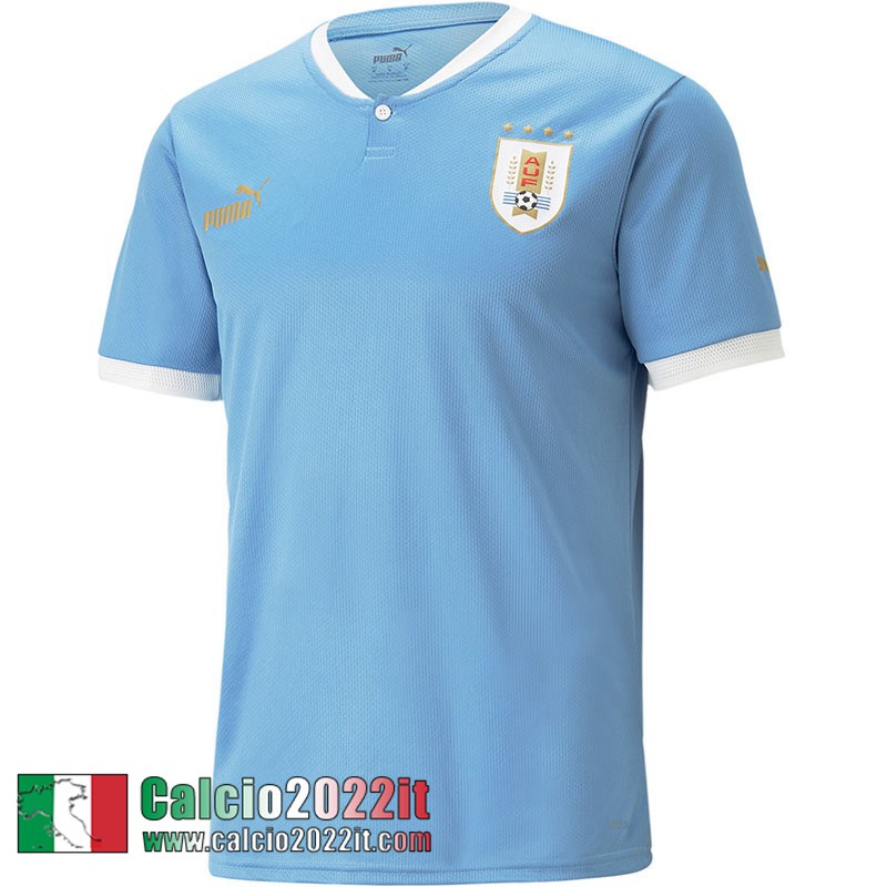 Uruguay Maglia Calcio Prima Uomo Coppa del Mondo 2022