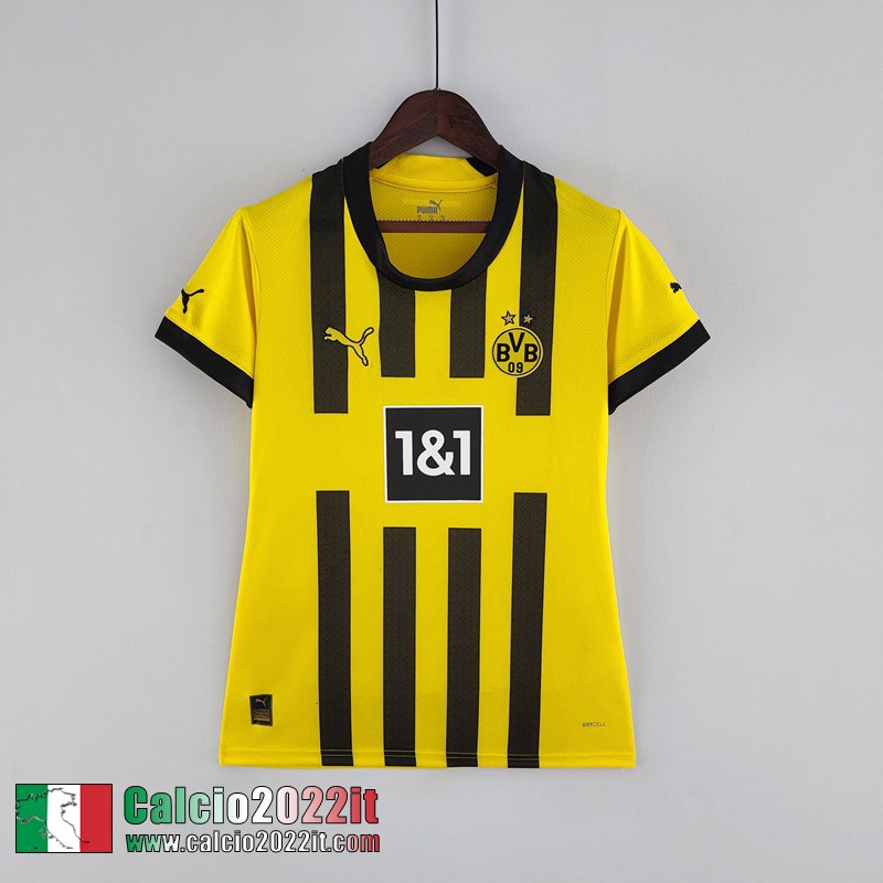 Dortmund BVB Maglia Calcio Prima Donna 2022 2023 AW55