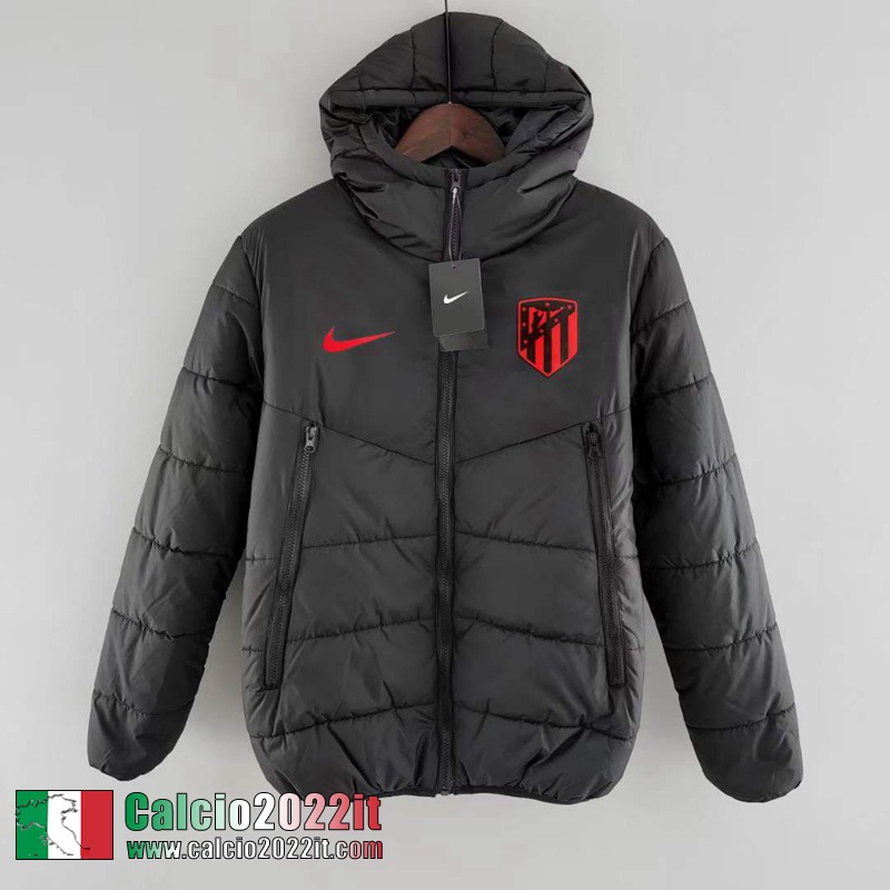 Atletico Madrid Piumino Calcio Nero Uomo 2022 2023 DD81