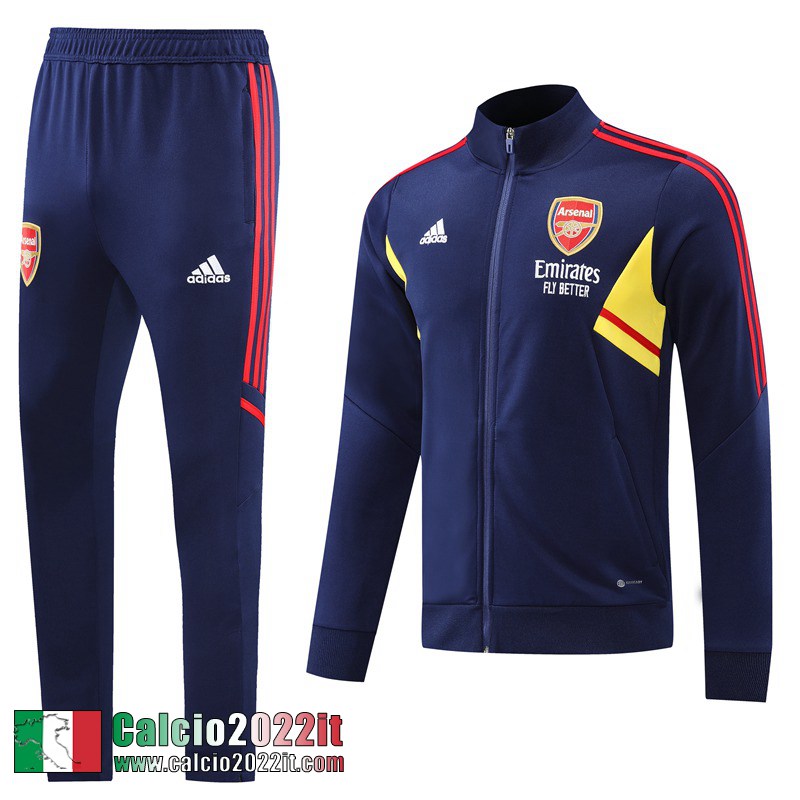 Arsenal Full-Zip Giacca blu Uomo 2022 2023 JK507