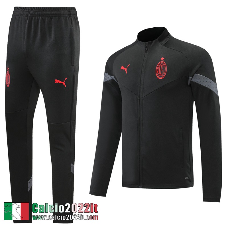 AC Milan Full-Zip Giacca Nero Uomo 2022 2023 JK511