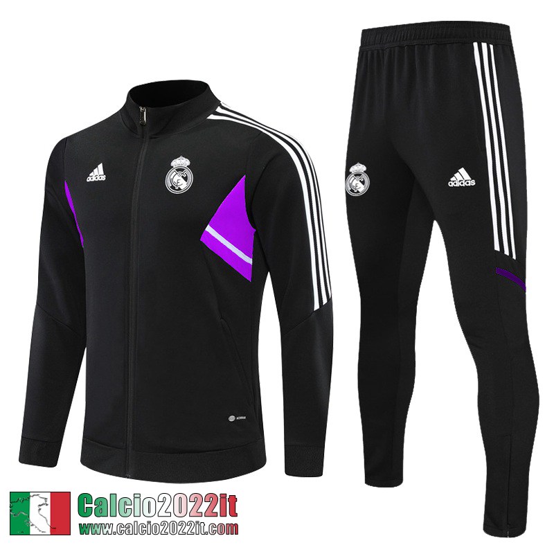 Real Madrid Full-Zip Giacca blu Uomo 2022 2023 JK536