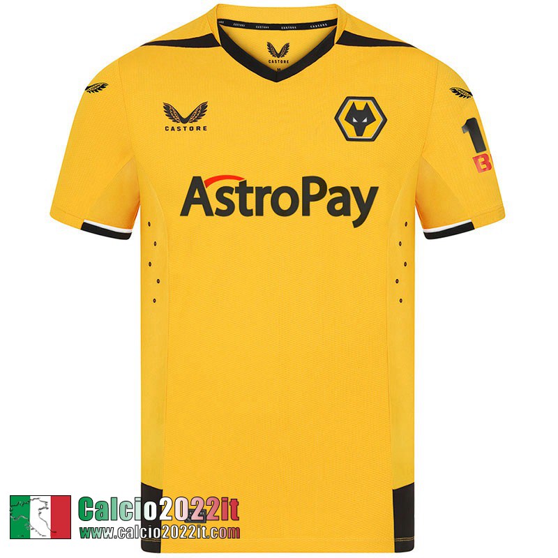 Wolverhampton Wanderers Maglia Calcio Prima Uomo 2022 2023