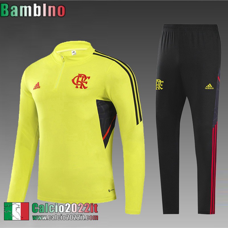 Flamengo Tute Calcio giallo Bambini 2022 2023 TK383